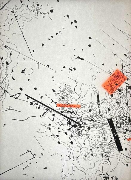 Invented Map #8, detail a