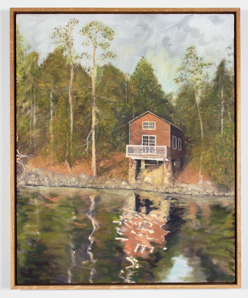 Sun Set On Cloudy Day 