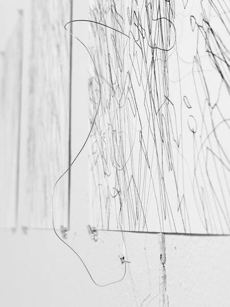 In the Garden (Wall Installation) No. 1, 2025. Detail.