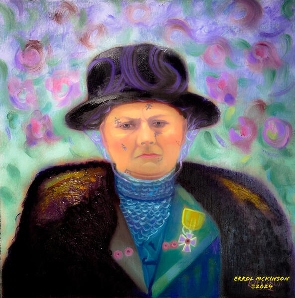 Modern Art Meets Cubism - A Soldier's Widow.JPEG