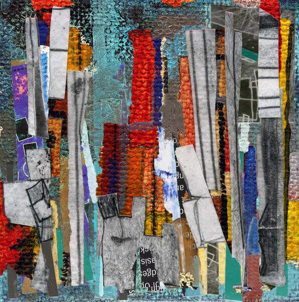 Options for Measuring, 10″ x 10″, Mixed Media, 2015