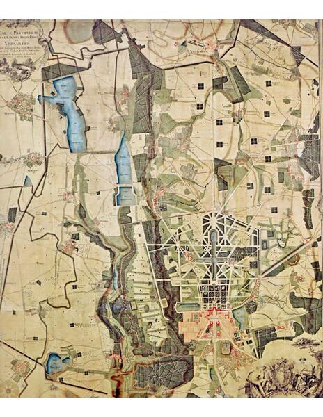Map of Versailles, 1765