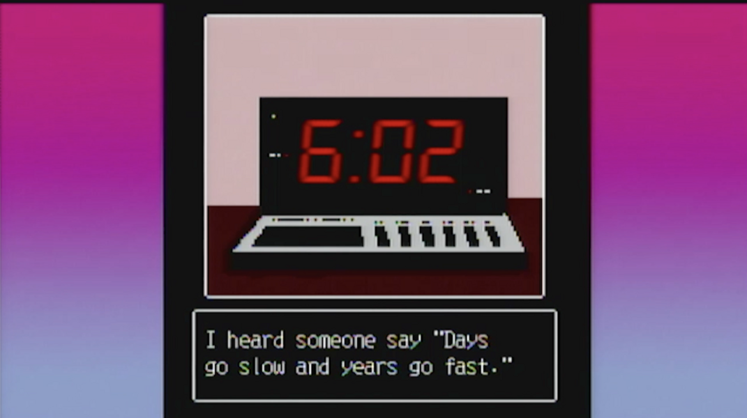 Digital seconds ticking away 