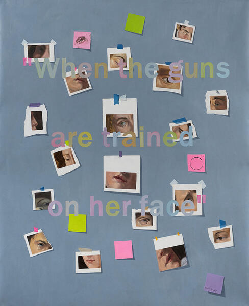 When the guns are trained on her face