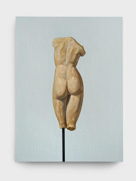 “But it's more talking about how beautiful it is for women to maybe just step aside…”