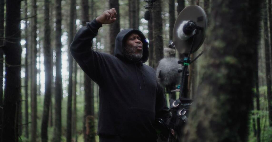 Artistic Breath in the Monongahela Forest for King Coal on POV / PBS. Breath Art soundscore designed & composed by Shodekeh. Directed by Elaine McMillion Sheldon. Full film world premiere at the Sundance Film Festival, 2023.