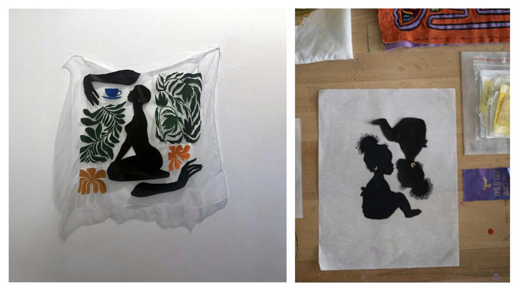 Untitled (silk prints), 2024–2025