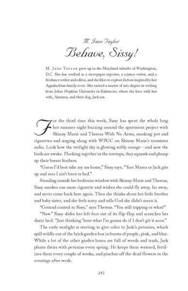 Excerpt from Behave, Sissy!