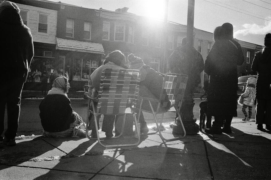 Parade Watchers in the Sun
