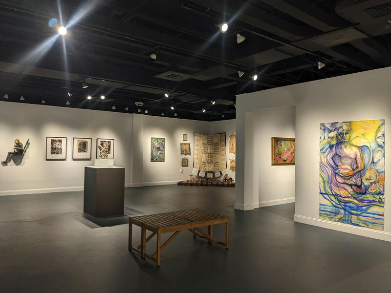 View from side entry