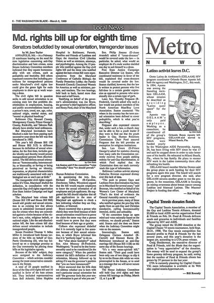 Maryland Rights Bill up for Eighth Time: Senators Befuddled by Sexual Orientation, Transgender Issues