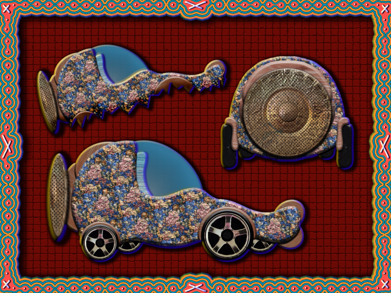Close-ups of theAqua Car I created