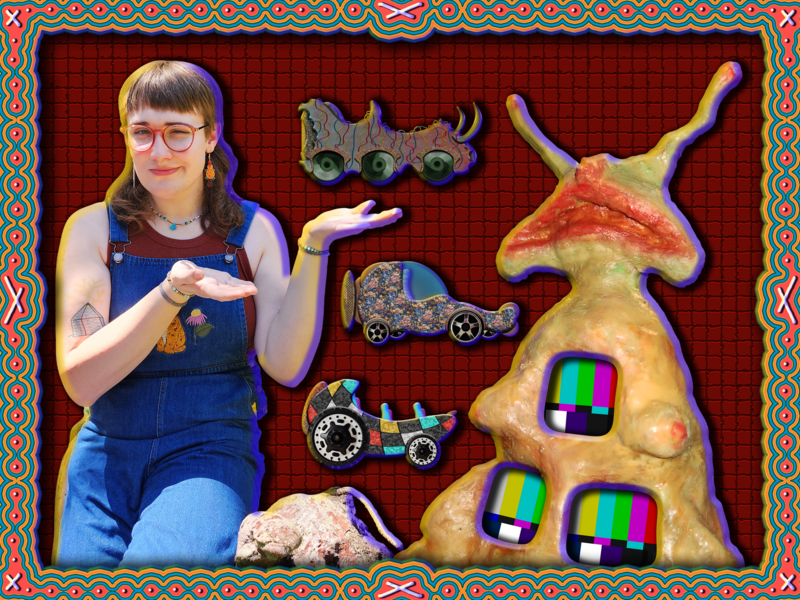 Myself alongside various elements I contributed to the video