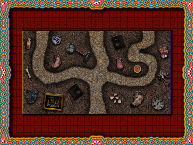 The background plate I created for the underground tunneling sequence