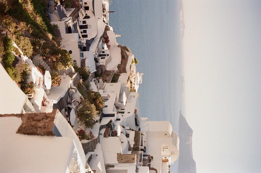 The Hillside of Santorini