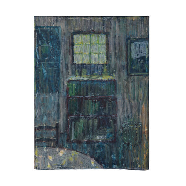 do you remember the small square window above the bookcase?