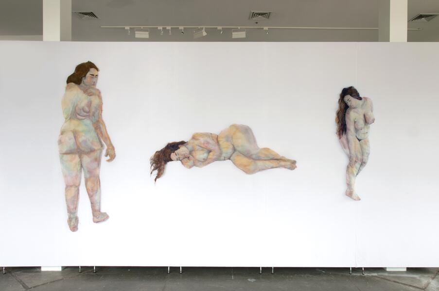 Rhythms Of Healing Tryptic:(left to right) “This is My Body”, Endogenous Embrace”, and “Respite”