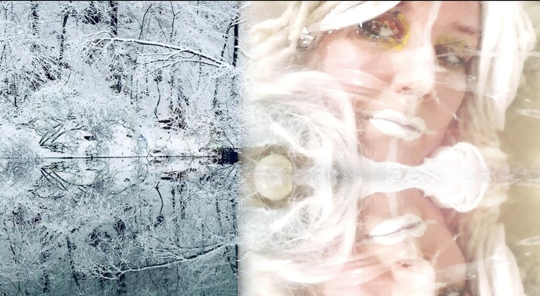 overlay forest snow home gallery performance CHORA by Ruth Margraff