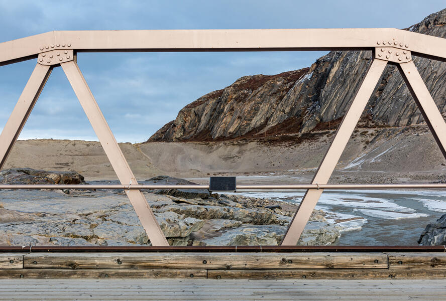 Bridge Over the Fjord with Jack T. Perry Memorial Plaque (2021)