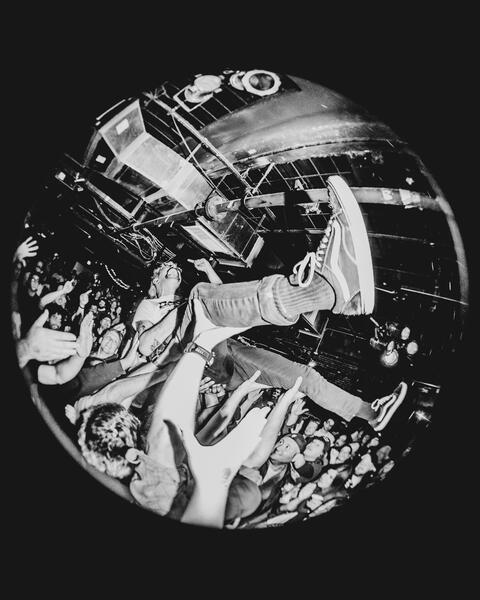 Crowd Surfer at Black Cat