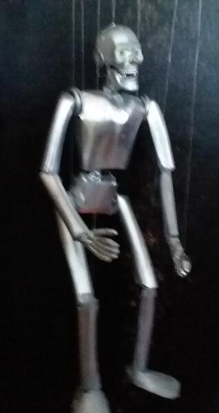 Robot Guitar Player marionette
