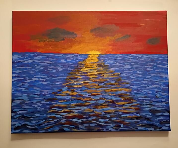 Sunset over ocean #4