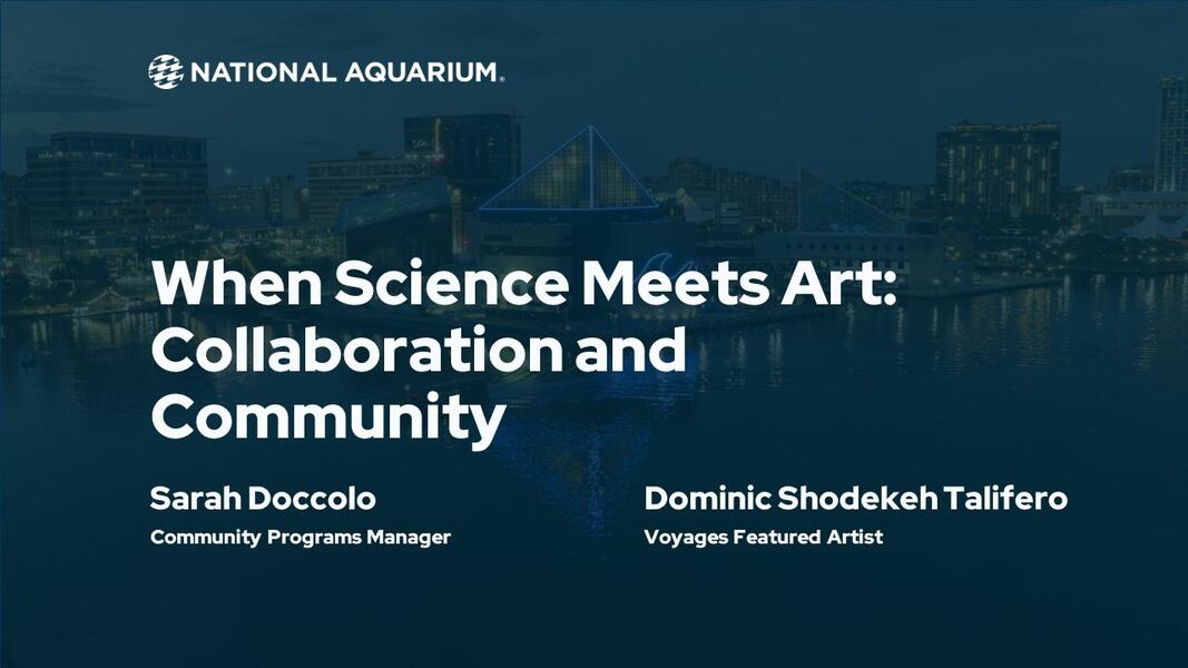 Science & Art Reintegration + Public Communicaton + Methodology Discourses: Voyages presented by Shodekeh & Sarah Gretchen Doccolo at the American Alliance of Museums National Conference, 2024.