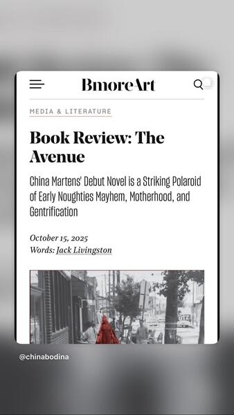 BMore Arts Book Review: The Avenue