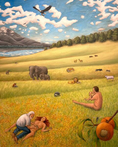 Adam Tries to Comprehend the Vast and Unknown Land (Creation)