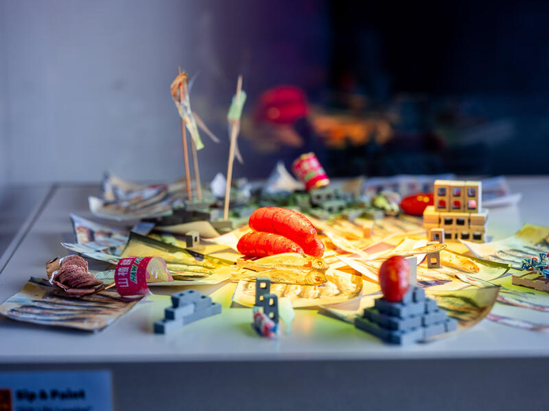 Detail of Still Life (Longing) Installation #4 - Baltimore City/The Club Car