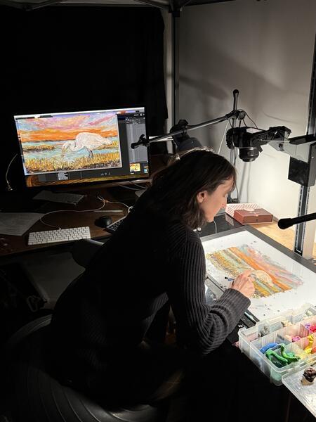 Lynn Tomlinson animating