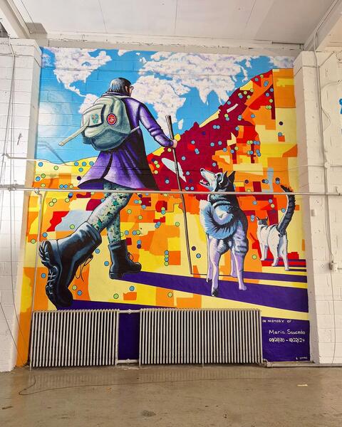 Maria Saucedo Memorial Mural, 2025 10x15 ft Philadelphia , PA