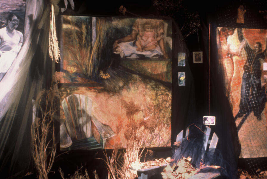 Installation of a Record of Baby's Days, multiple media and found object, Dadian Gallery, 2000