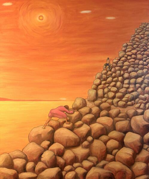 Climbing (Christ in the Desert)