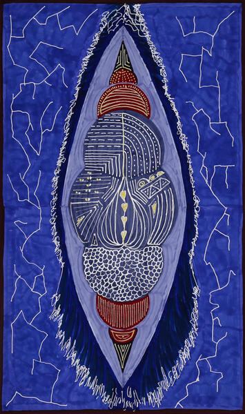 Electric Blue Surfboard