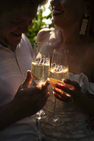 Cheers! to the Happy Couple