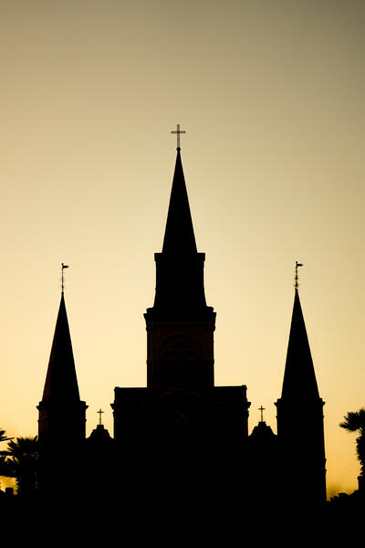 The Silhouette of St. Louis Cathedral