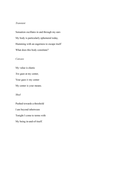 Transient, Carcass, Shed