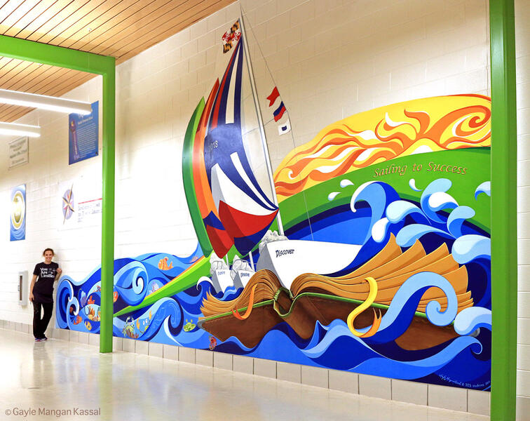 Benfield Elementary School Legacy Mural: Sailing into Success