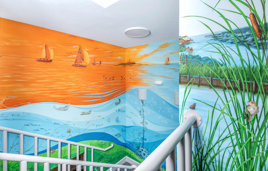 Our Roots Run Deep in the Chesapeake: Stairwell detail