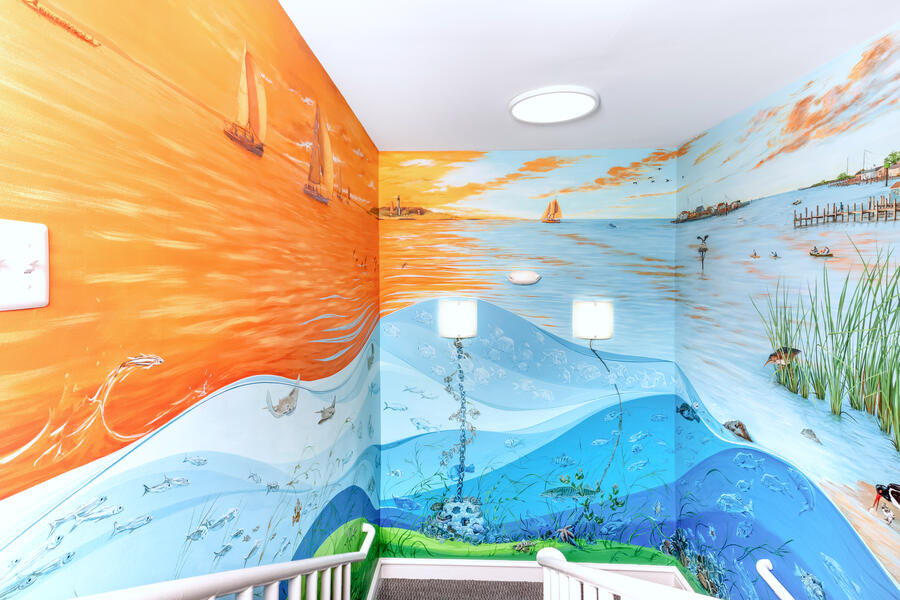 Our Roots Run Deep in the Chesapeake: Stairwell detail