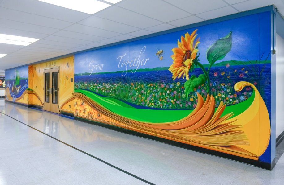 Broadneck Elementary School Legacy Mural Project: Right side view