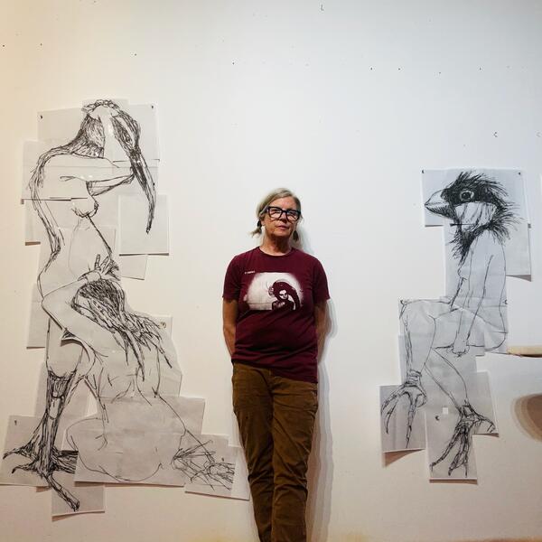 Beginning Sketch for Vulnerable Bird Women 