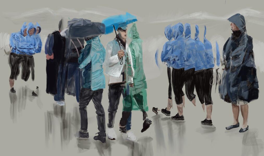 Rainy Morning Stroll