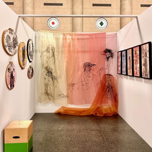 Installation view at Scout Art Fair 