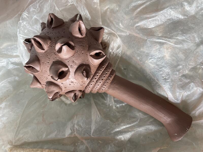 Sweet Gum Rattles - process