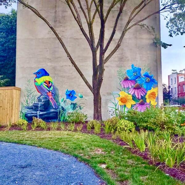 Untitled Kirby Land Park Mural , 2022,125x10, Baltimore 