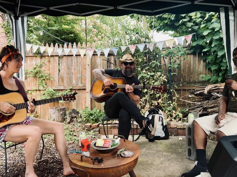 Jam in the backyard