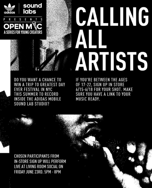 The Living Room Social Brings Adidas to Baltimore's Open Mic Scene