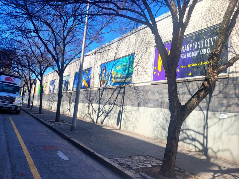 Installed Murals on Center St, Baltimore